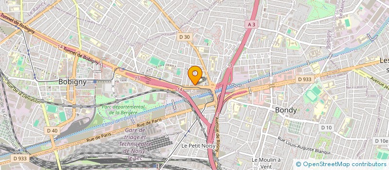 localisation de l'entreprise LES 3G  BOBIGNY