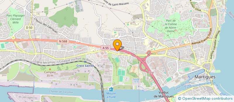 localisation de l'entreprise LES 3G  MARTIGUES