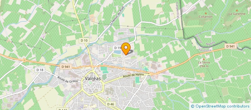 localisation de l'entreprise LES 3J  VALREAS