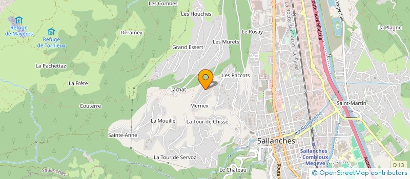 localisation de l'entreprise LES 3L à SALLANCHES