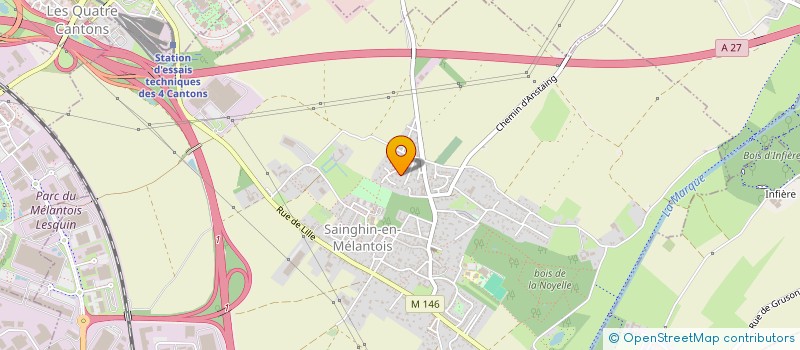localisation de l'entreprise LES 3L à SAINGHIN-EN-MELANTOIS