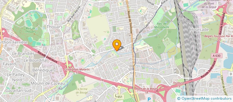 localisation de l'entreprise LES 3M  VILLENAVE-D'ORNON