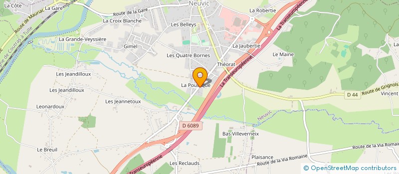 localisation de l'entreprise LES 3M  NEUVIC