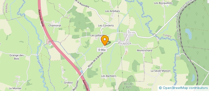 localisation de l'entreprise LES 3M  PIRAJOUX