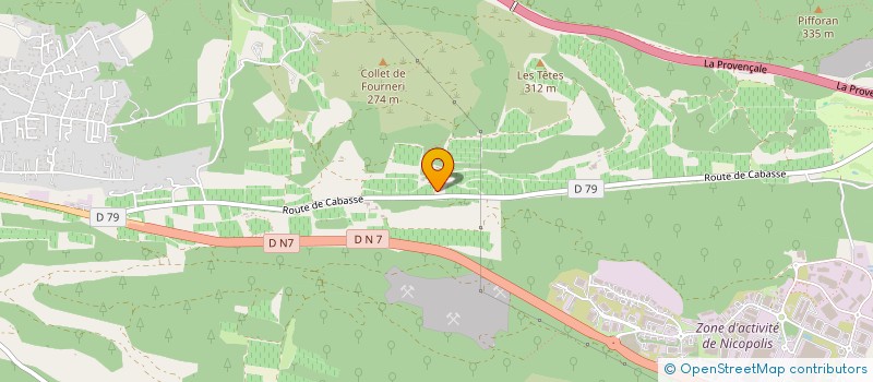 localisation de l'entreprise LES 3M  BRIGNOLES