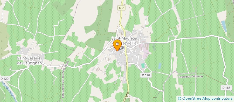 localisation de l'entreprise LES 3M'S  SAINT-MAURICE-DE-CAZEVIEILLE