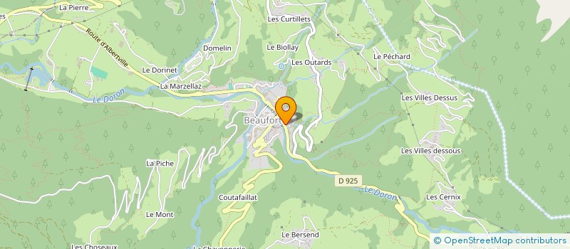 localisation de l'entreprise LES 3MEL à BEAUFORT