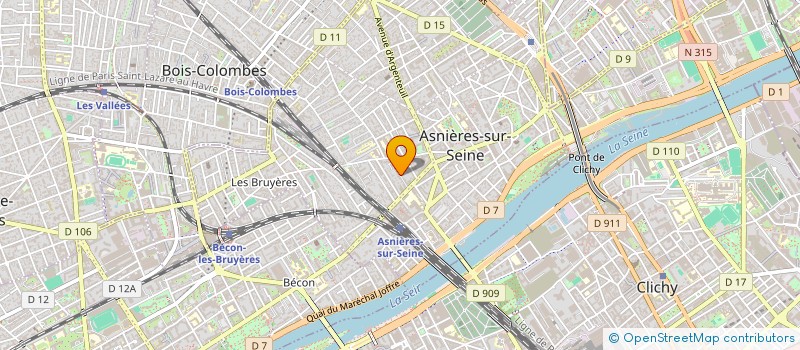 localisation de l'entreprise LES 3T à ASNIERES-SUR-SEINE