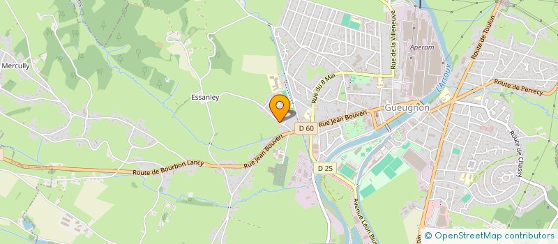 localisation de l'entreprise LES 3T  GUEUGNON