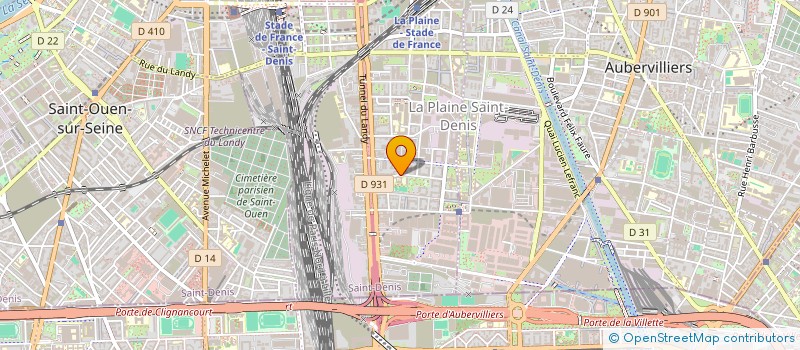 localisation de l'entreprise LES 3T - THEATRE DU TROISIEME TYPE  SAINT-DENIS