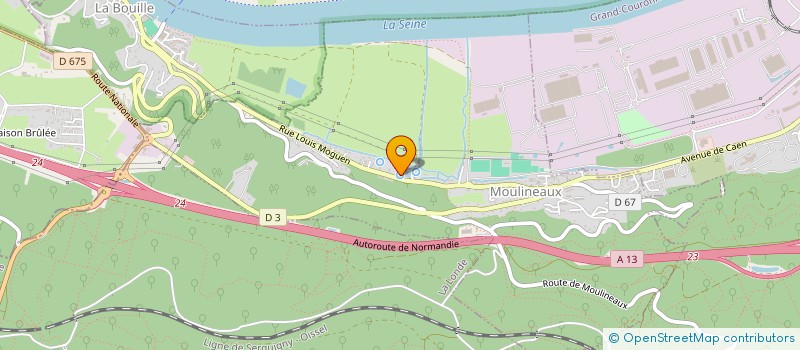 localisation de l'entreprise LES 3Z  MOULINEAUX