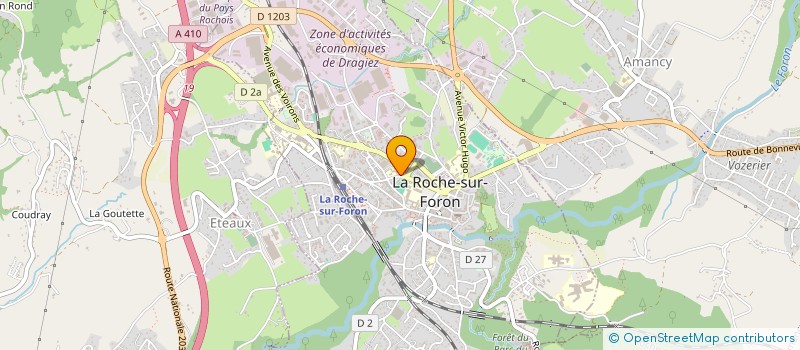 localisation de l'entreprise LES 4 A  LA ROCHE-SUR-FORON