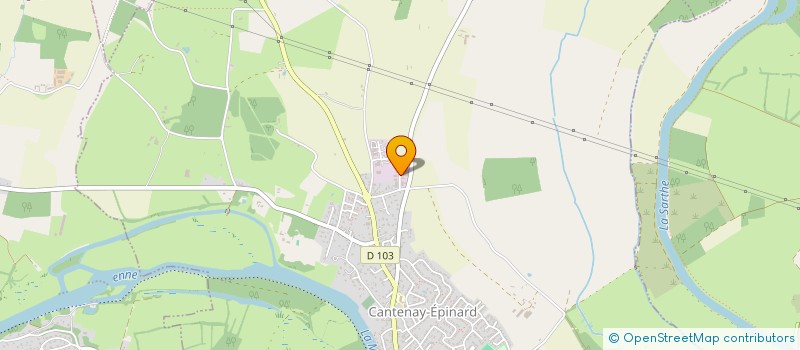 localisation de l'entreprise LES 4 A  CANTENAY-EPINARD