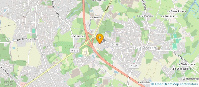 localisation de l'entreprise LES 4 A  HAUTE-GOULAINE