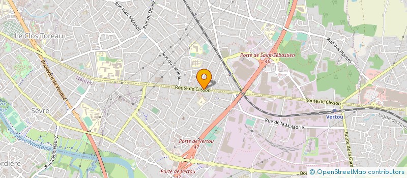 localisation de l'entreprise LES 4 AILES à SAINT-SEBASTIEN-SUR-LOIRE