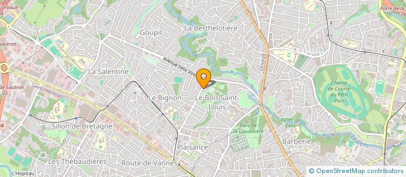 localisation de l'entreprise LES 4 AILES INSEPARABLES à ORVAULT