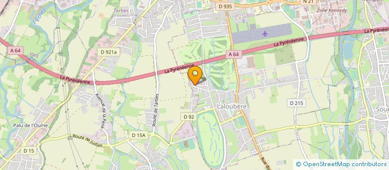 localisation de l'entreprise LES 4'AILES SOLIDAIRES DU DESERT  LALOUBERE