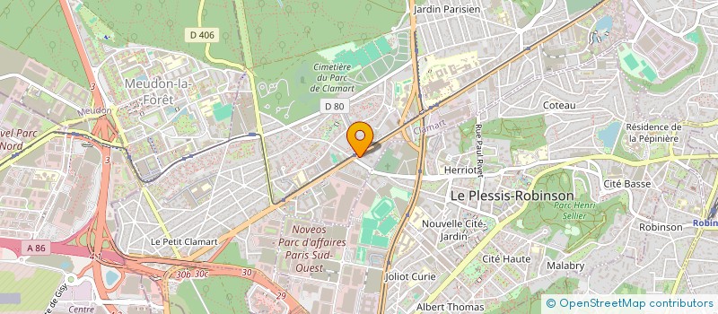 localisation de l'entreprise LES 4 ANNEAUX à CLAMART