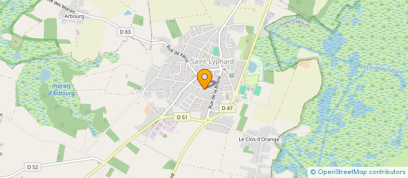 localisation de l'entreprise LES 4 ARBRES  SAINT-LYPHARD