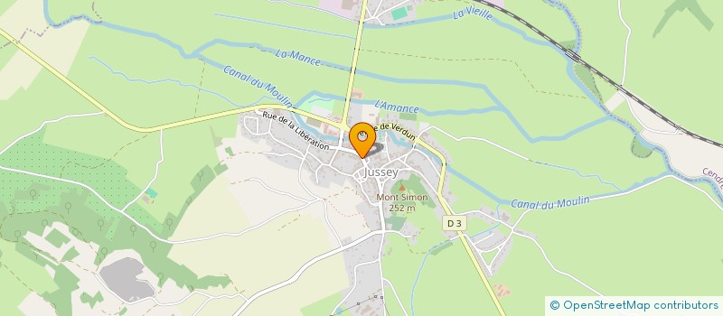 localisation de l'entreprise LES 4 AS  JUSSEY