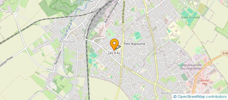 localisation de l'entreprise LES 4 AS  ACHICOURT