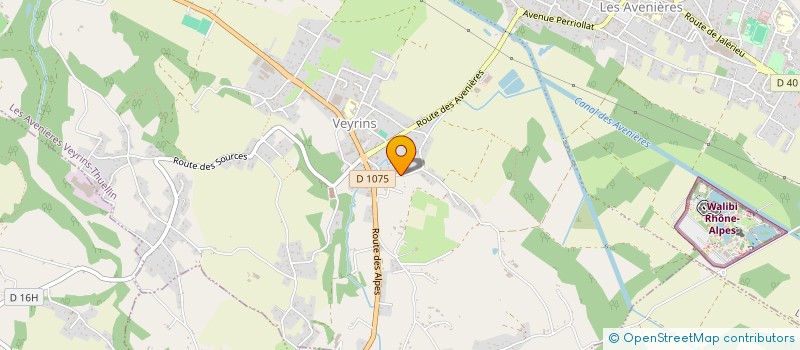 localisation de l'entreprise LES 4 AS  LES AVENIERES VEYRINS-THUELLIN