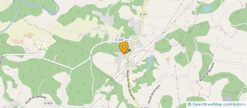 localisation de l'entreprise LES 4 B  SAINT-PANDELON