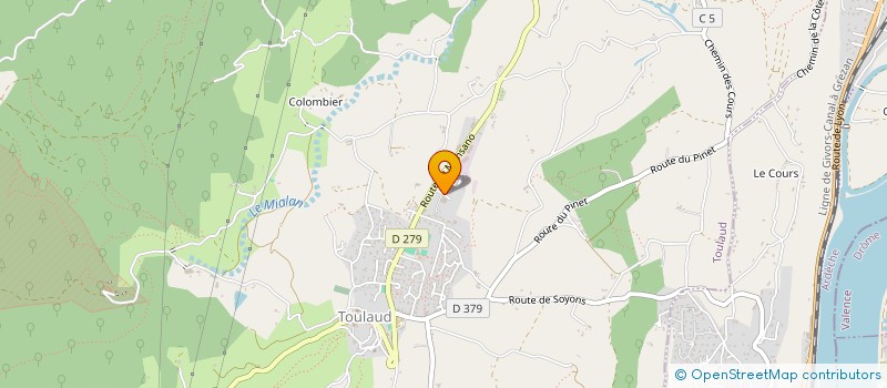 localisation de l'entreprise LES 4 B  TOULAUD