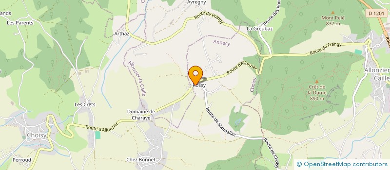 localisation de l'entreprise LES 4 B  CHOISY