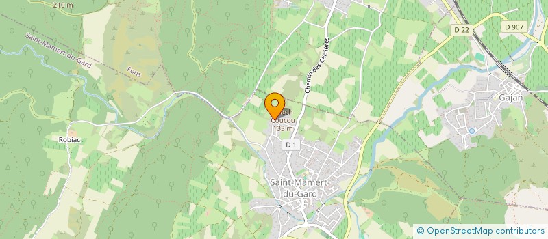 localisation de l'entreprise LES 4 B  SAINT-MAMERT-DU-GARD