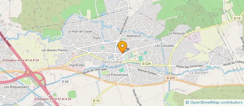 localisation de l'entreprise LES 4 B  PELISSANNE