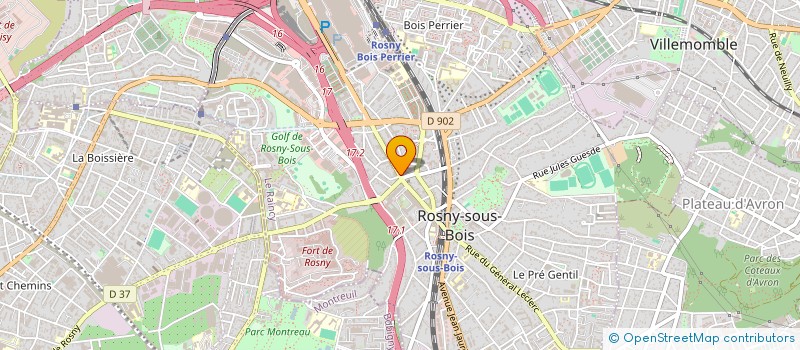 localisation de l'entreprise LES 4 BRASSEURS à ROSNY-SOUS-BOIS