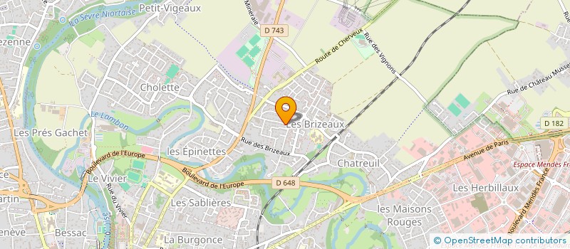 localisation de l'entreprise LES 4 C IMMO  NIORT