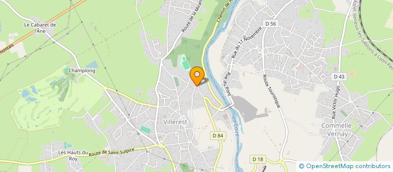 localisation de l'entreprise LES 4 CAILLOUX  VILLEREST