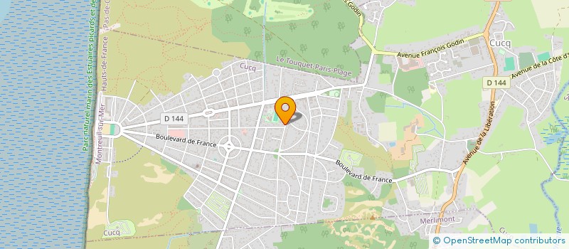 localisation de l'entreprise LES 4 CAR  CUCQ