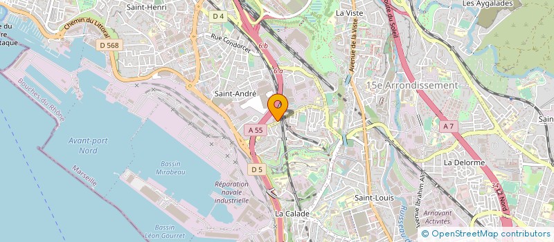 localisation de l'entreprise LES 4 CHEMINS à MARSEILLE