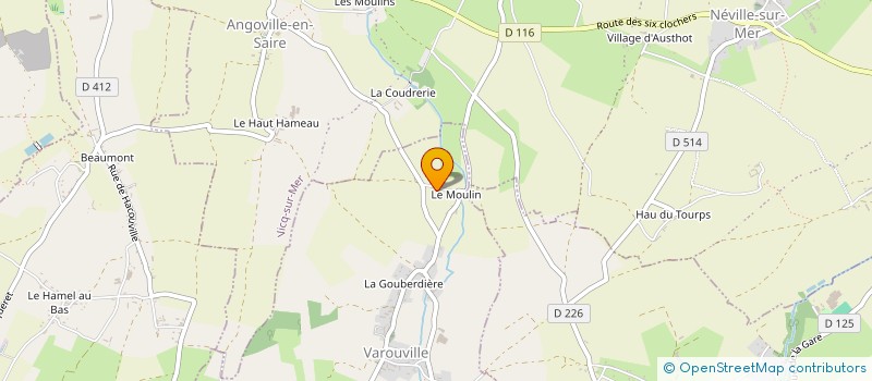 localisation de l'entreprise LES 4 CHOUETTES & CIE  VAROUVILLE