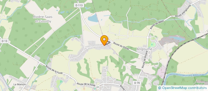 localisation de l'entreprise LES 4 D  SAINT-PAUL-LES-DAX