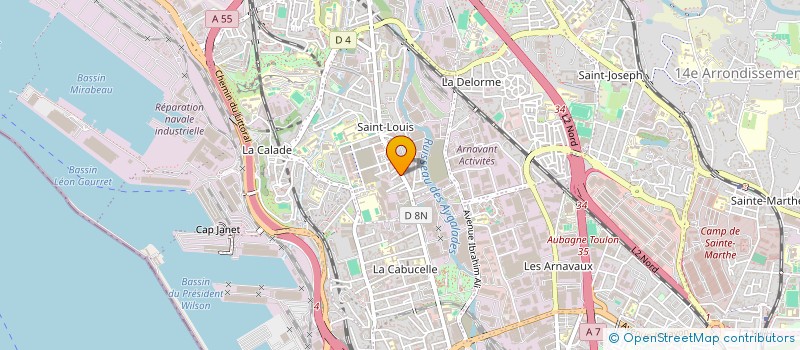 localisation de l'entreprise LES 4 DAUPHINS à MARSEILLE