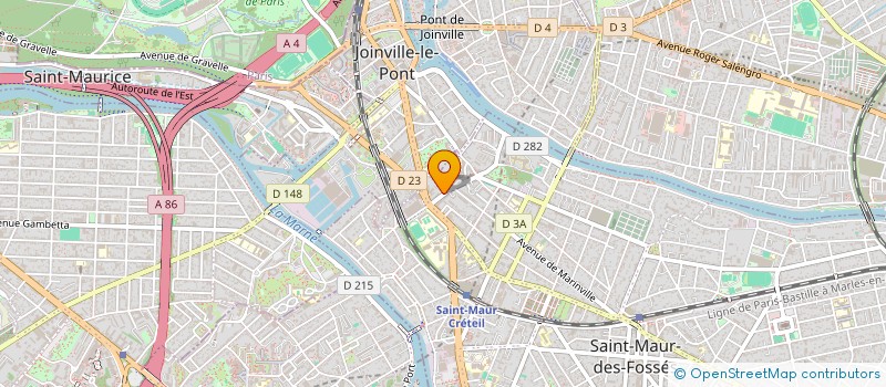 localisation de l'entreprise LES 4 DES à SAINT-MAUR-DES-FOSSES