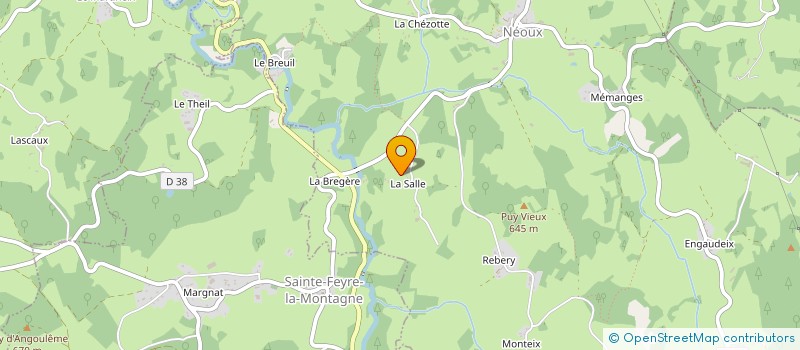 localisation de l'entreprise LES 4 DOIGTS DE LA MAIN à NEOUX