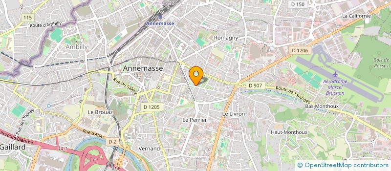 localisation de l'entreprise LES 4 E à ANNEMASSE