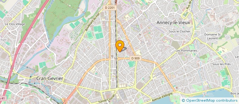 localisation de l'entreprise LES 4 ELEMENTS  ANNECY