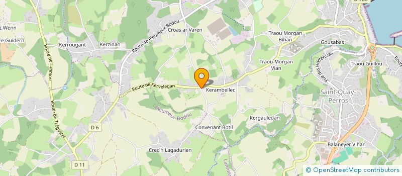 localisation de l'entreprise LES 4 ELLES  PERROS-GUIREC