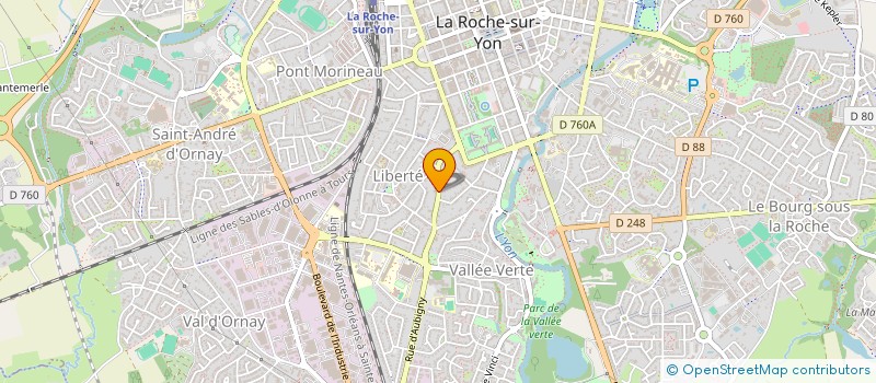 localisation de l'entreprise LES 4 EPIS à LA ROCHE-SUR-YON