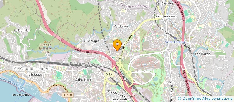 localisation de l'entreprise LES 4 ETOILES à MARSEILLE