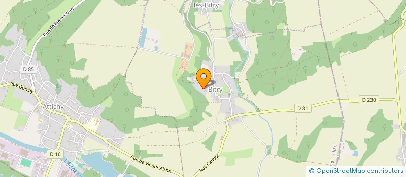 localisation de l'entreprise LES 4 F  BITRY