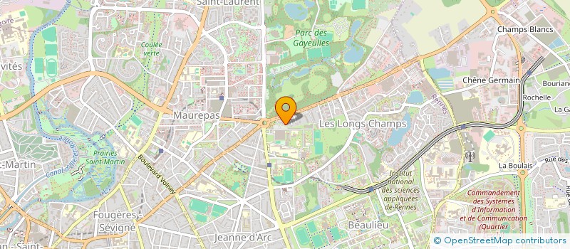 localisation de l'entreprise LES 4 F  RENNES