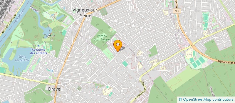 localisation de l'entreprise LES 4 F à DRAVEIL