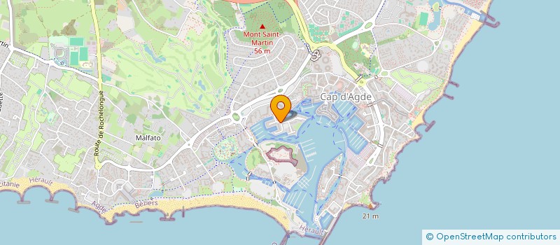 localisation de l'entreprise LES 4 F  AGDE